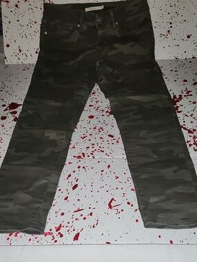 Levi's Olive Green 711 Skinny Camo Jeans